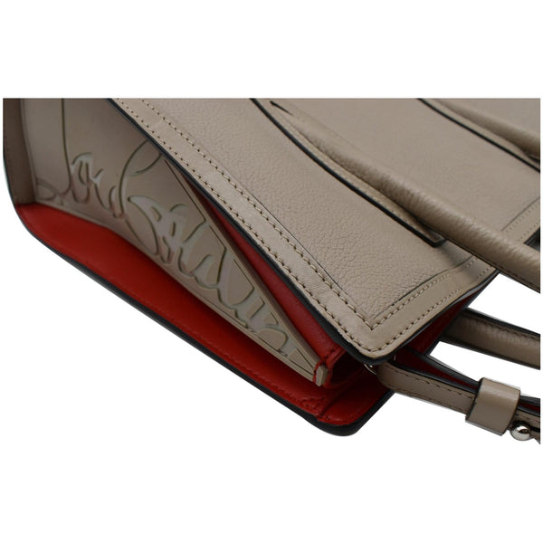 CHRISTIAN LOUBOUTIN Paloma S Medium Leather Tote Bag Gray