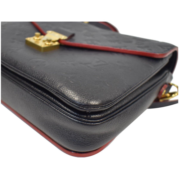 LOUIS VUITTON Metis Pochette Empreinte Leather Crossbody Bag Blue