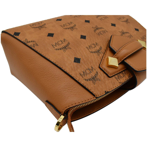 MCM Essential Small Visetos Crossbody Bag Cognac - Buy Now