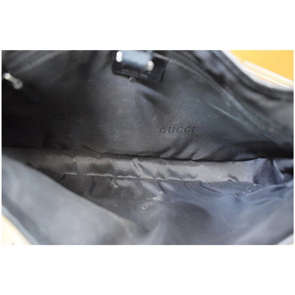 Gucci Jackie O Pony Hair Leather Hobo Shoulder Bag - black inner side