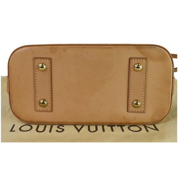 Louis Vuitton Alma BB Monogram Canvas Shoulder Bag - brown color