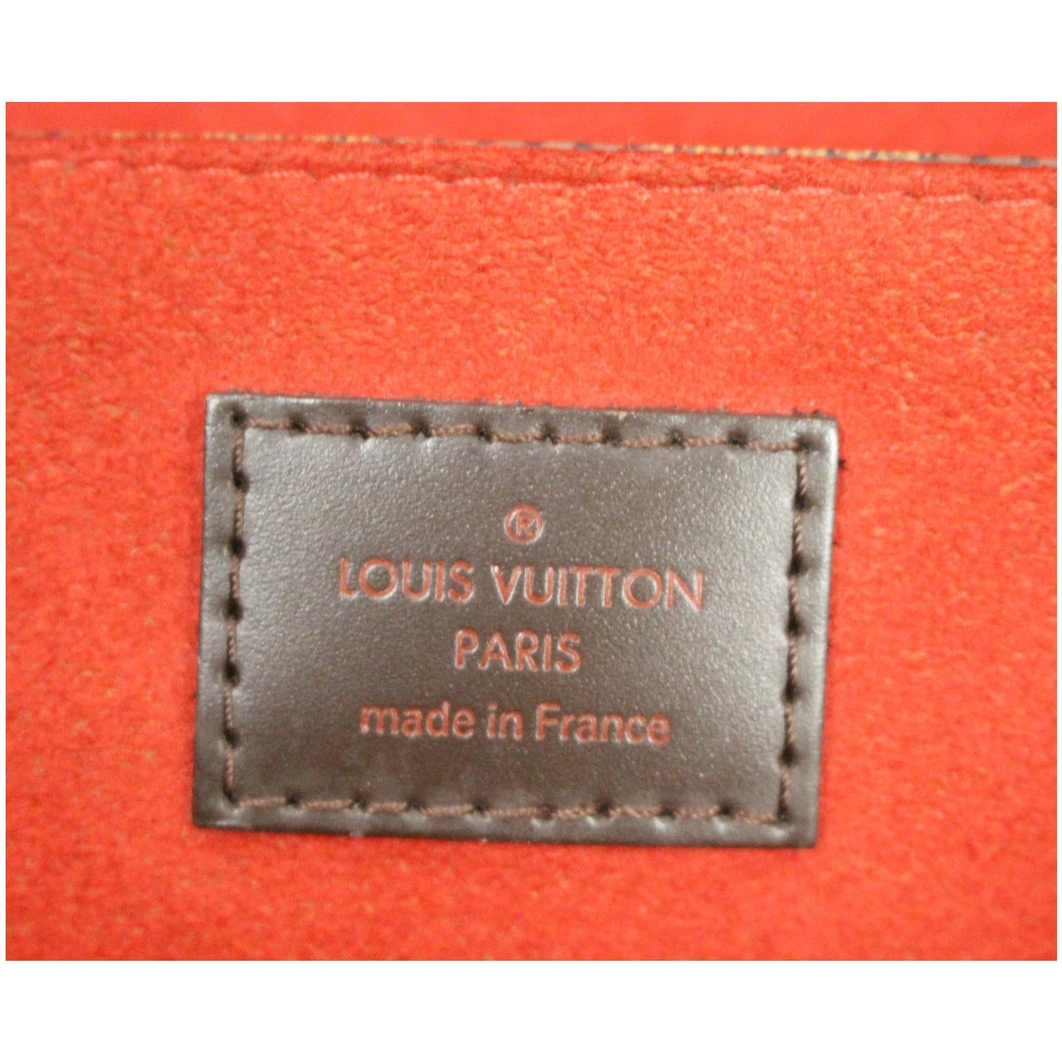 Sac à main Louis Vuitton Bergamo en toile damier enduite et cuir
