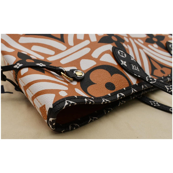 LOUIS VUITTON Neverfull Crafty MM Monogram Gaint Canvas Tote Bag Caramel