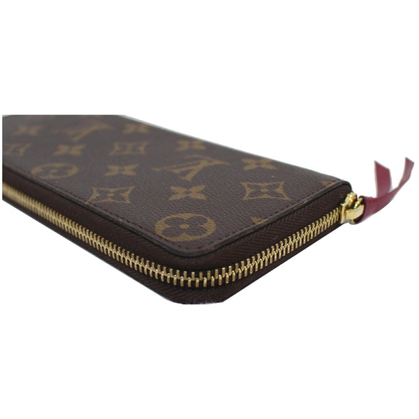 LOUIS VUITTON Clemence Monogram Canvas Wallet Brown