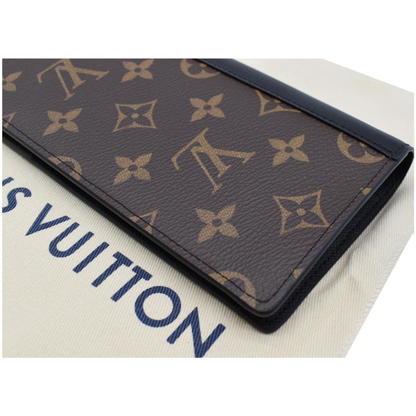 LOUIS VUITTON Brazza Monogram Macassar Wallet Brown