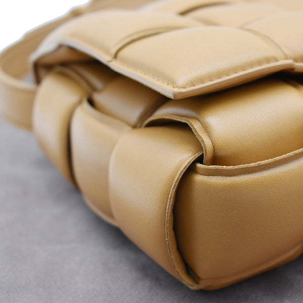 BOTTEGA VENETA Padded Cassette Leather Crossbody Bags Caramel