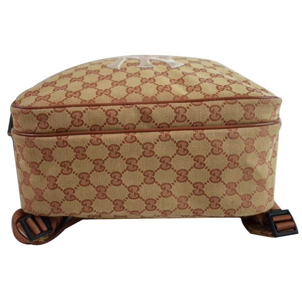 GUCCI Medium NY Yankees GG Canvas Backpack Bag Beige 536724