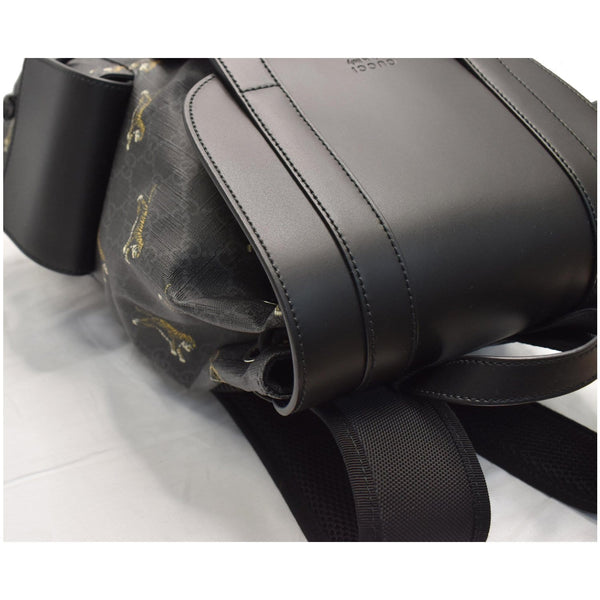 GUCCI Bestiary Tigers GG Supreme Microfiber Backpack Bag 495563 Black