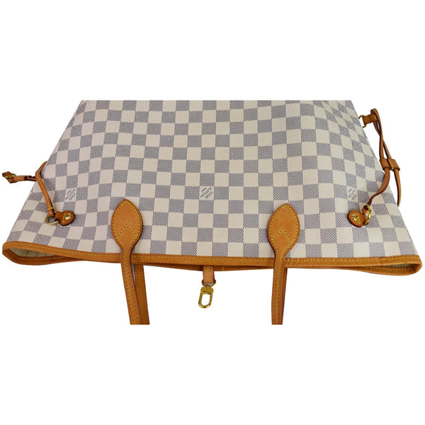 Louis Vuitton Neverfull MM Damier Azur Shoulder Bag - top look