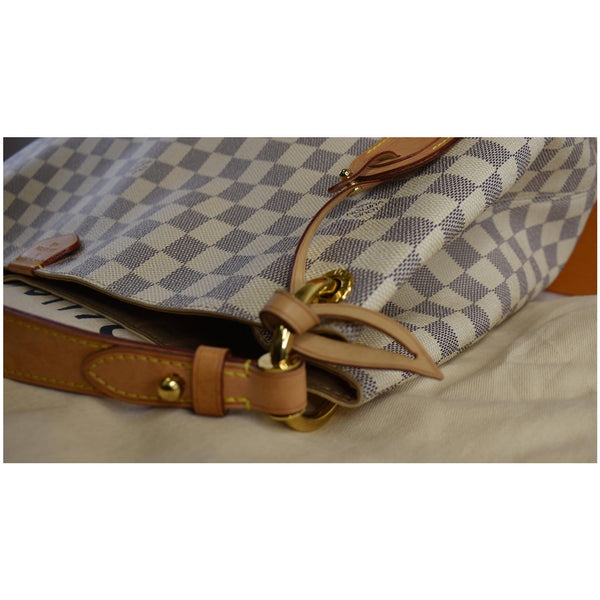 LOUIS VUITTON Graceful MM Damier Azur Shoulder Bag White