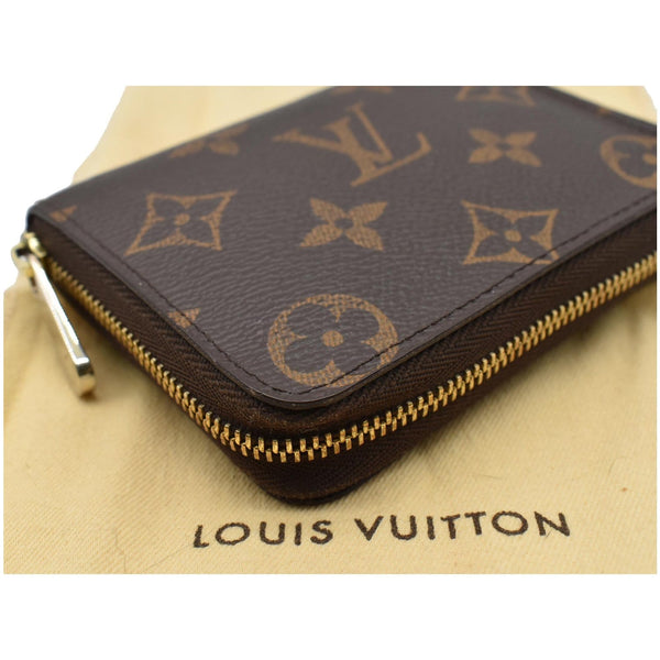 LOUIS VUITTON Monogram Canvas Zippy Coin Purse Brown