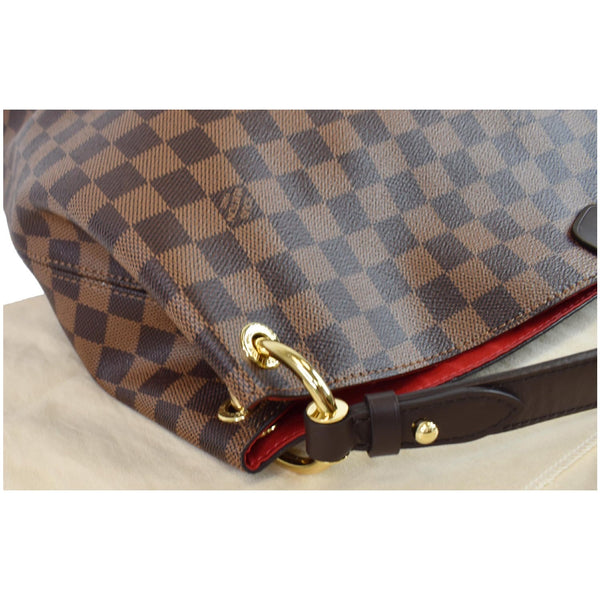 focused view LV Graceful MM Damier Ebene Shoulder Bag