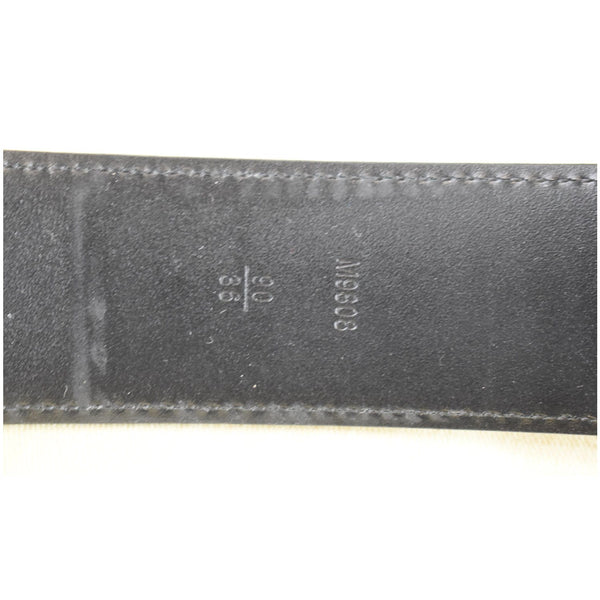 Louis Vuitton LV Initiales Damier Graphite Belt Black serial code