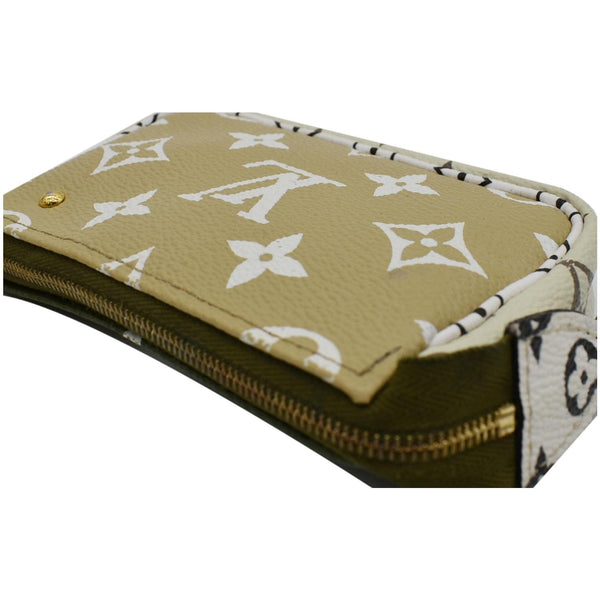 LOUIS VUITTON Micro Pochette Monogram Giant Canvas Accessories Pouch Khaki Green