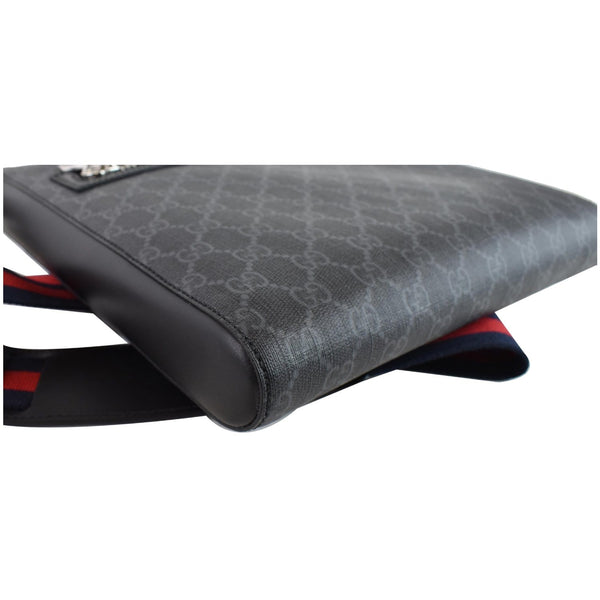 GUCCI GG Supreme Square Messenger Bag Black 474137