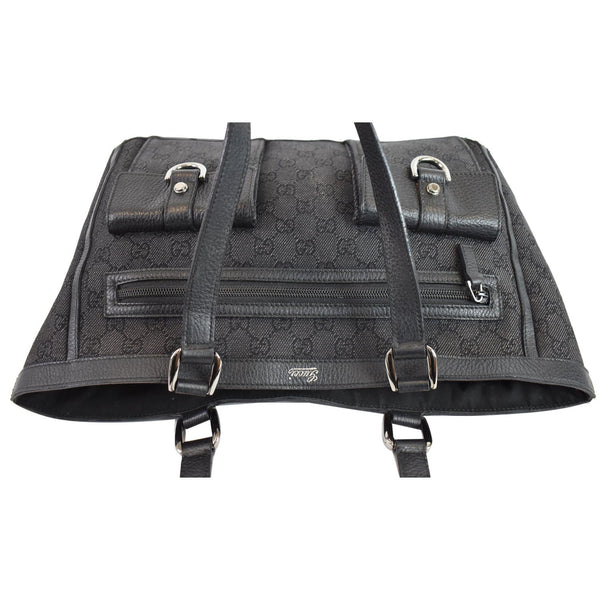 Gucci Abbey Pocket Medium GG Denim Tote Bag