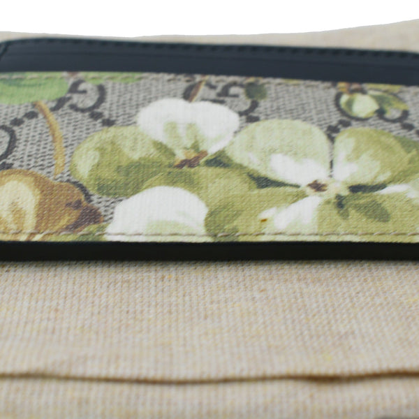 GUCCI Blooms GG Supreme Monogram Card Case Beige | DDH