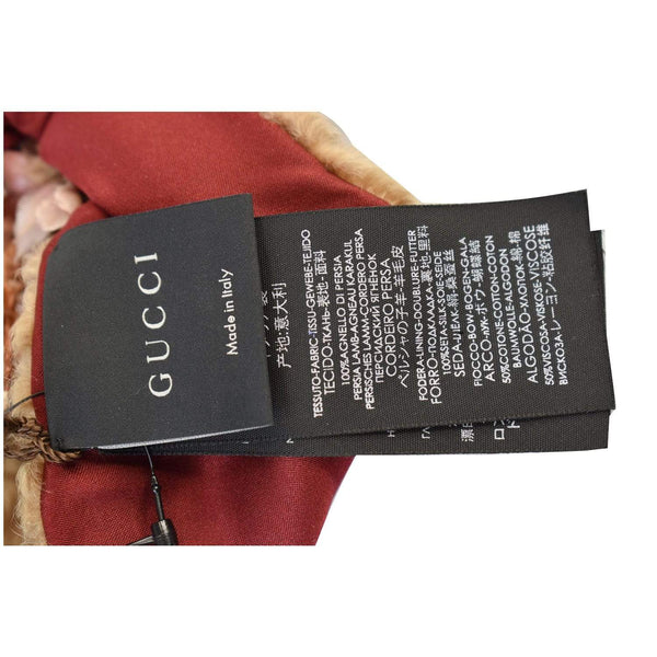 Gucci Fur Beetle Women and Girls Headband Beige - item description