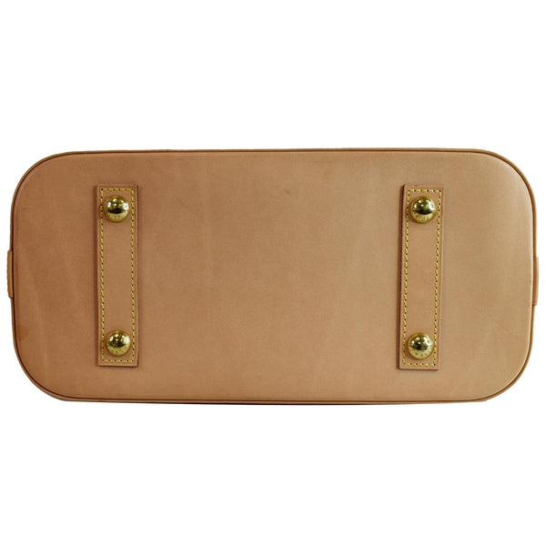 LOUIS VUITTON Alma PM Monogram Canvas Satchel Bag Brown