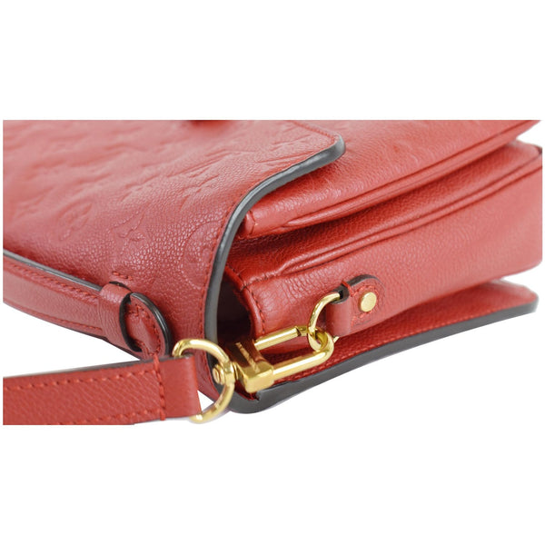 LOUIS VUITTON Metis Pochette Empreinte Leather Crossbody Bag Red