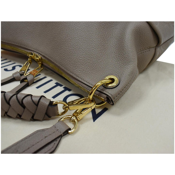 LOUIS VUITTON Maida Monogram Empreinte Leather Hobo Shoulder Bag Tourterelle