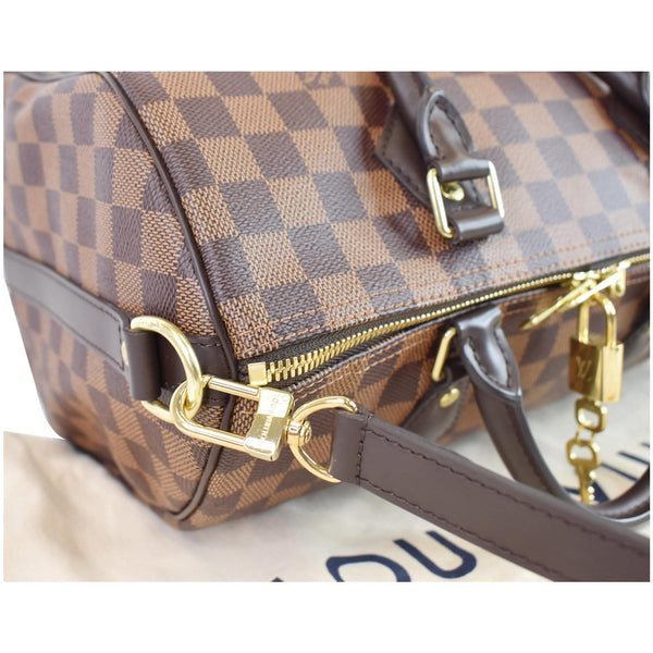 LOUIS VUITTON Speedy 30 Bandouliere Damier Ebene Shoulder Bag Brown