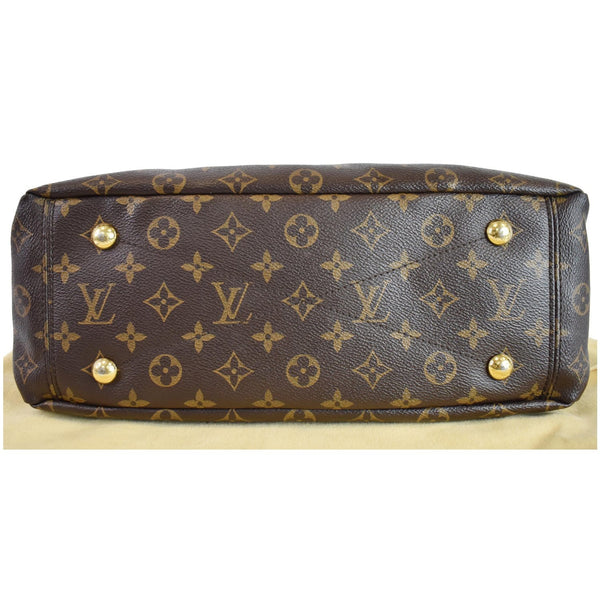 LOUIS VUITTON Pallas Monogram Canvas 2Way Shoulder Bag Brown