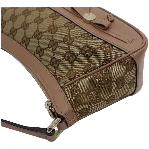 Gucci Mayfair Small Bow GG Canvas Shoulder Bag - side preview