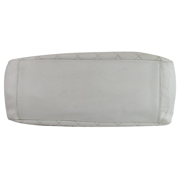 Chanel Grand Shopping Caviar Leather Tote Bag bottom view