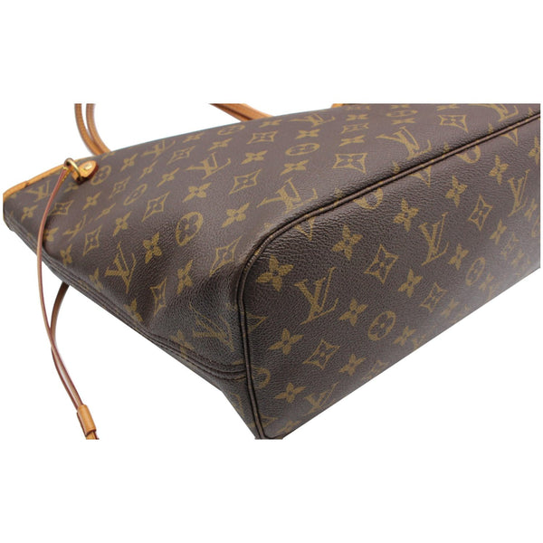 LOUIS VUITTON Neverfull MM Monogram Canvas Tote Bag Brown