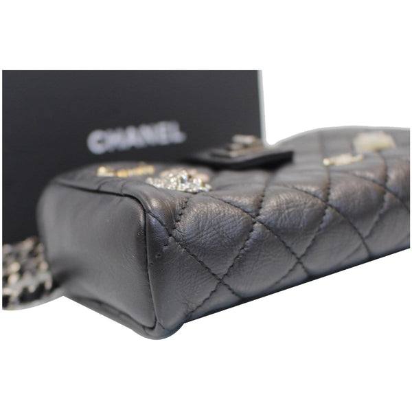 Chanel Reissue Lucky Charm Quilted Leather Crossbosy clutch Black