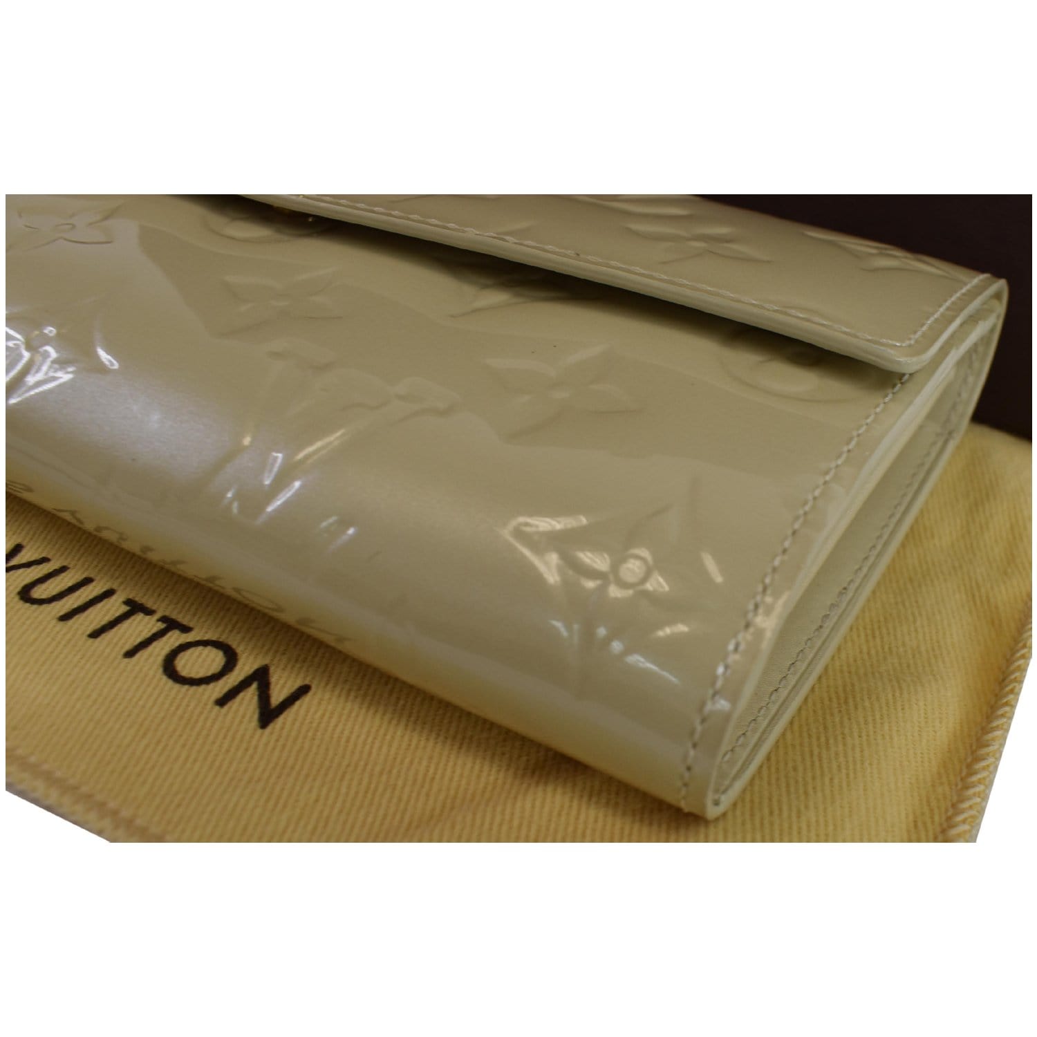 Louis Vuitton Wallet Sarah Monogram Verni Pom Damour Rayeur/Enamel/Red/M91716