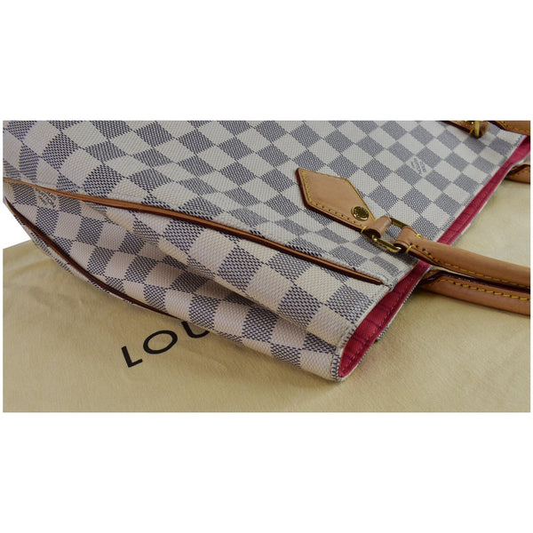 LOUIS VUITTON Calvi Damier Azur Shoulder Bag White