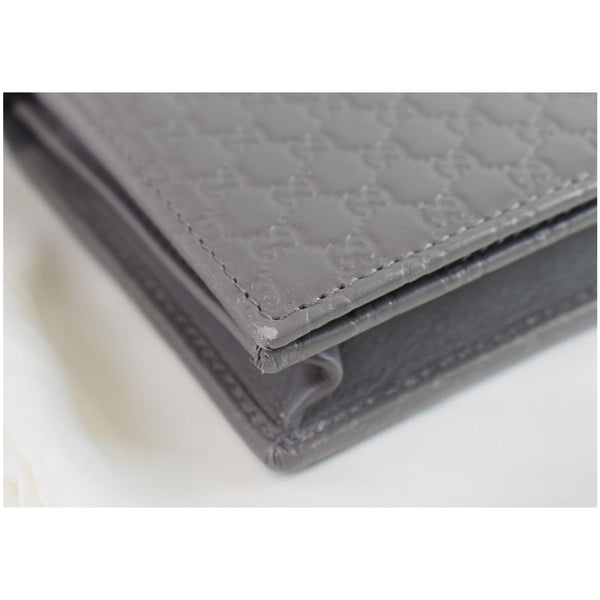 Gucci Micro Guccissima Leather Shoulder Wallet