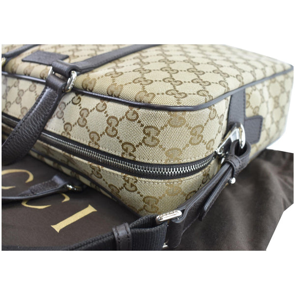 GUCCI GG Supreme Canvas Briefcase Beige 449168