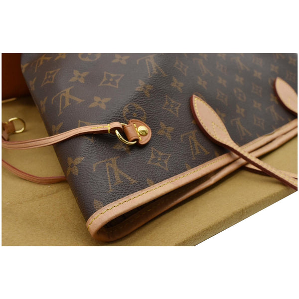 LOUIS VUITTON Neverfull MM Monogram Canvas Shoulder Bag Brown