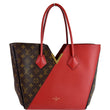 LOUIS VUITTON Kimono Monogram Calfskin Tote Bag Brown/Cerise
