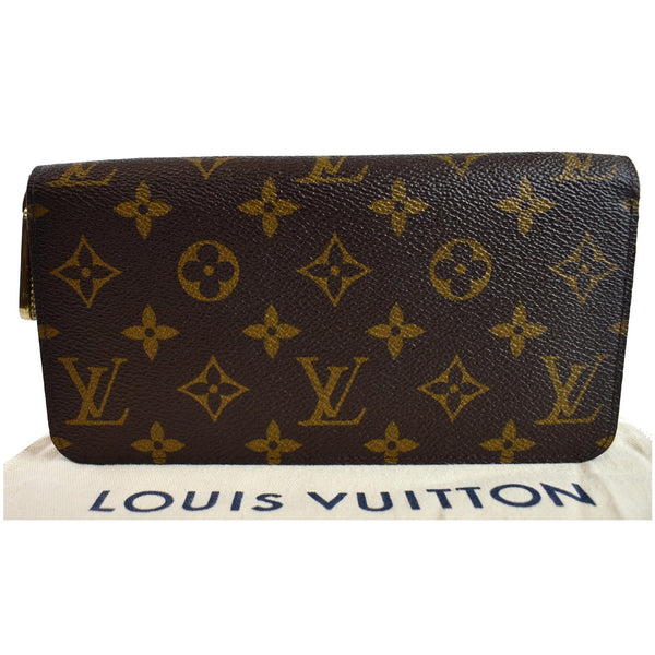 LOUIS VUITTON Monogram Canvas Zippy Long Wallet Brown