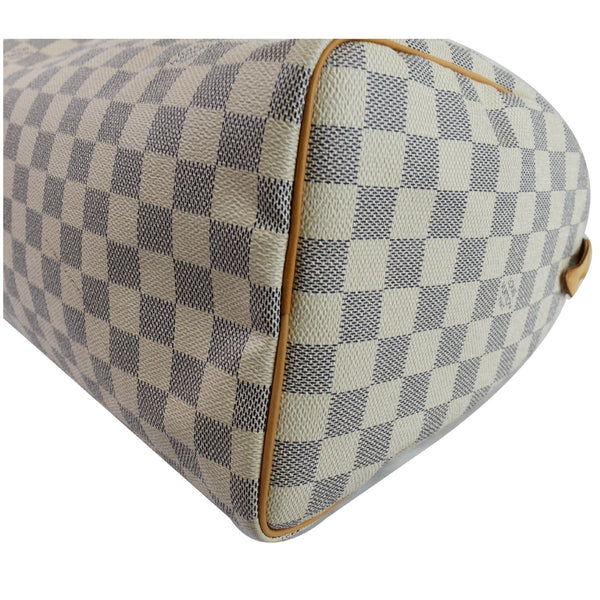 Louis Vuitton Damier Azur Speedy 30 Satchel Handbag for sale
