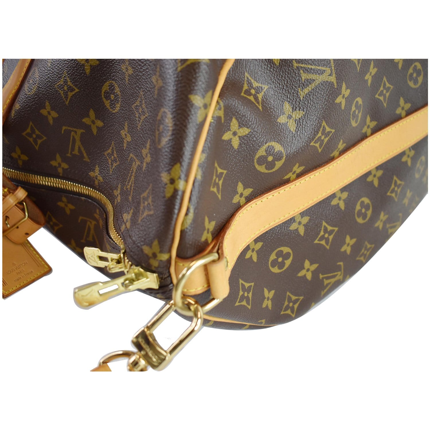 Louis Vuitton keepall 60 Monogram shoulder strap - VI0954 Brown Leather  ref.921511 - Joli Closet
