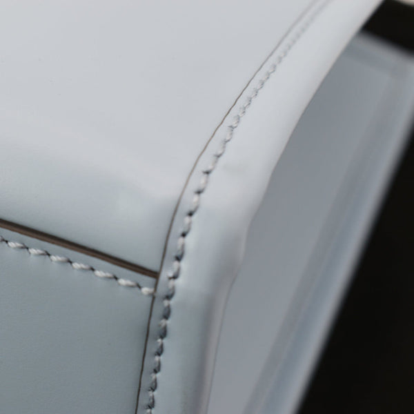 FENDI Sunshine Plexiglass Medium Leather Shopper Tote Bag Blue