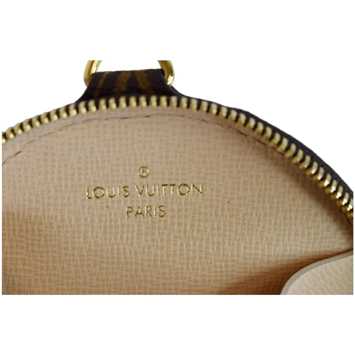 Louis Vuitton Heart Coin Purse Monogram Brown in Canvas with Gold