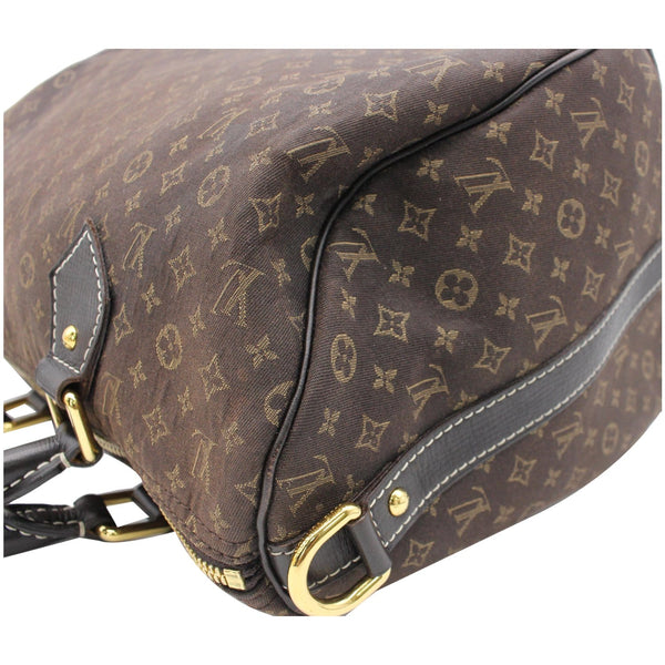 LOUIS VUITTON Speedy 30 Bandouliere Ebene Mini Lin Shoulder Bag Brown