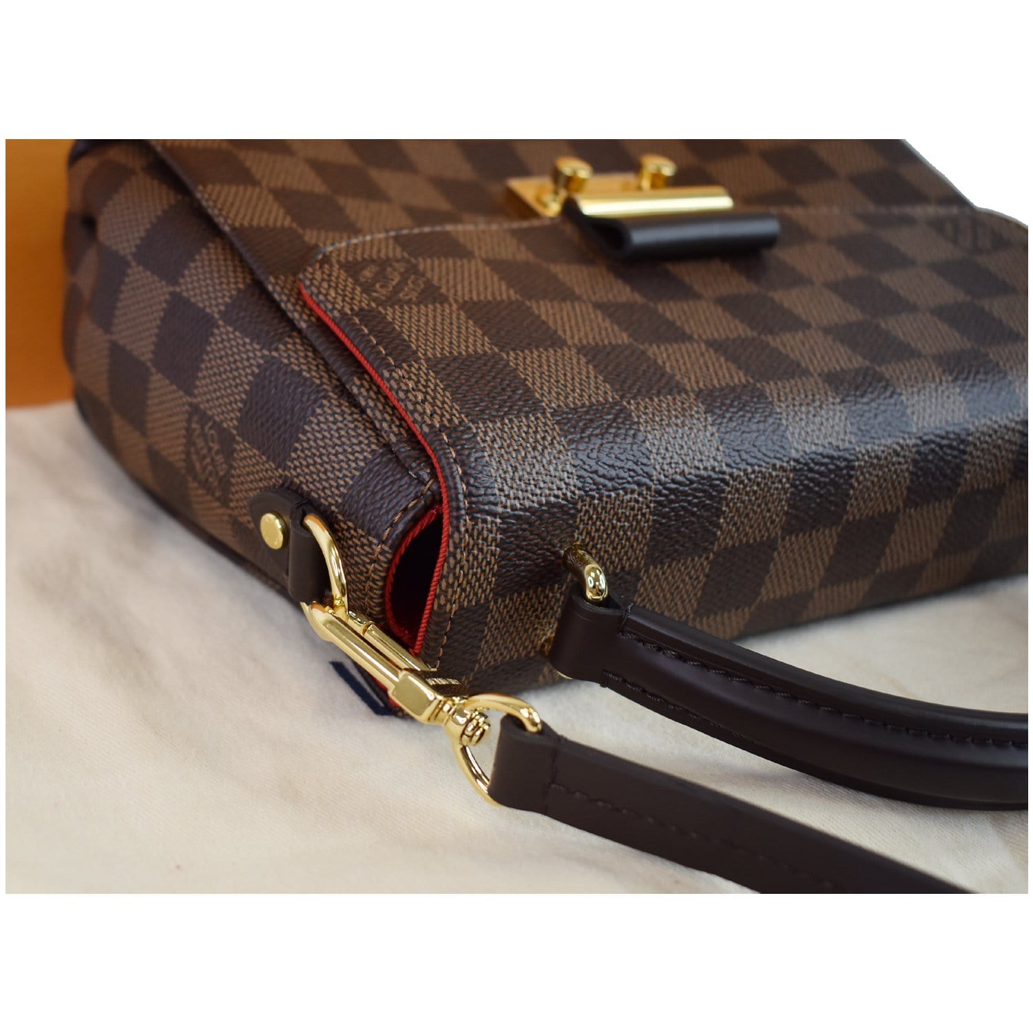 Croisette cloth crossbody bag Louis Vuitton Brown in Fabric - 35169745