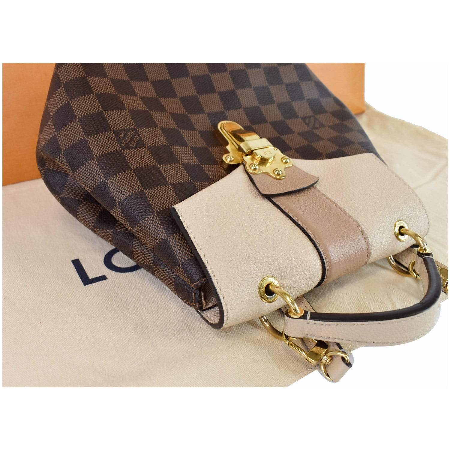 Louis Vuitton Clapton Backpack Damier and Leather Brown 2305507