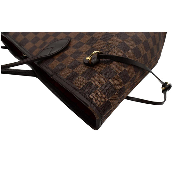 LOUIS VUITTON Neverfull MM Damier Ebene Tote Bag Brown
