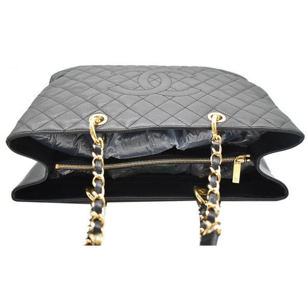 Chanel XL Grand Quilted Caviar Leather Shopping Tote Bag