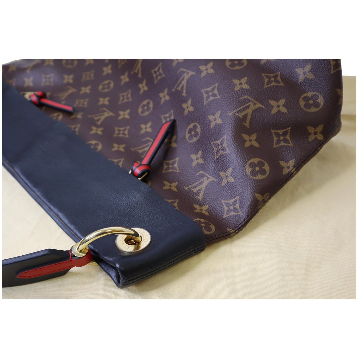 Louis Vuitton Tuileries Hobo Monogram Canvas with Leather Brown 2402171