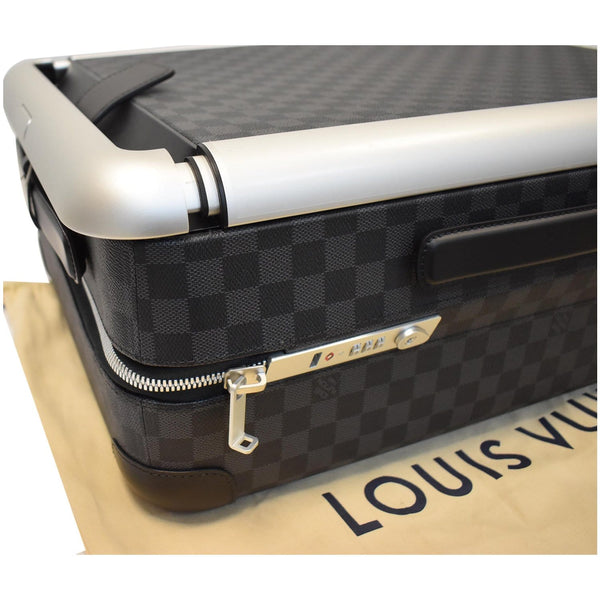 Louis Vuitton Horizon 55 Rolling Suitcase - side preview silver zip