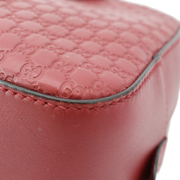 Gucci Microguccissima Small Leather Crossbody Bag Navy Red